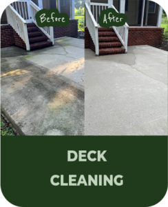 GreenTech Property Care. Duncan, Ladysmith, Nanaimo, Lantzville, Parksville and Qualicum Beach. Deck Cleaning